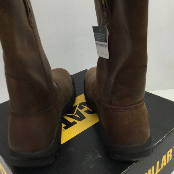 CAT Caterpillar P51034 Drawbar Pull-On Soft Toe Summer Brown Work Boots Shoes - Picture 6 of 12